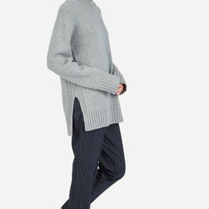 Everlane Grey Wool/Cashmere Turtleneck Sweater